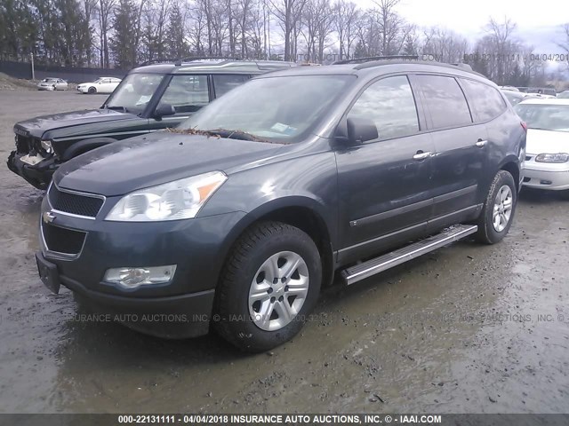 1GNER13D89S178831 - 2009 CHEVROLET TRAVERSE LS GRAY photo 2