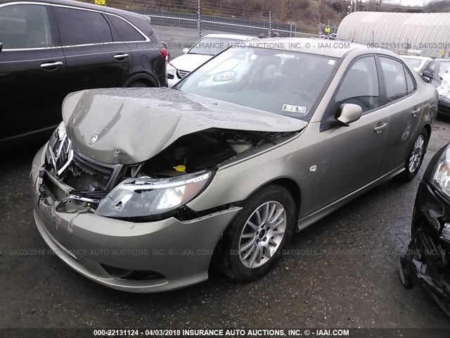 YS3FB49Y681133705 - 2008 SAAB 9-3 2.0T GREEN photo 2