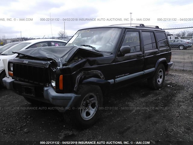 1J4FF68S8XL612600 - 1999 JEEP CHEROKEE SPORT/CLASSIC შავი ფოტო 2