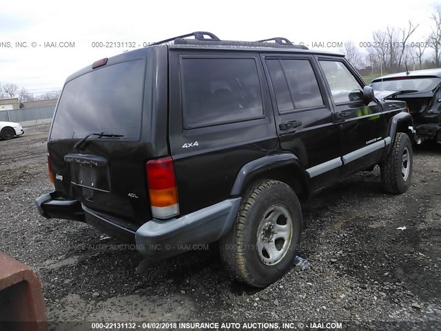 1J4FF68S8XL612600 - 1999 JEEP CHEROKEE SPORT/CLASSIC შავი ფოტო 4