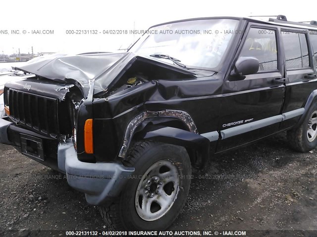 1J4FF68S8XL612600 - 1999 JEEP CHEROKEE SPORT/CLASSIC შავი ფოტო 6