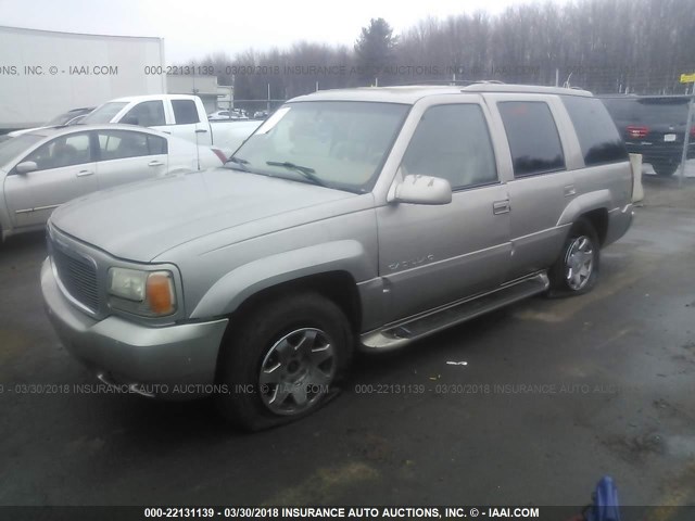 1GYEK63R6YR169728 - 2000 CADILLAC ESCALADE LUXURY Qızıl foto 2