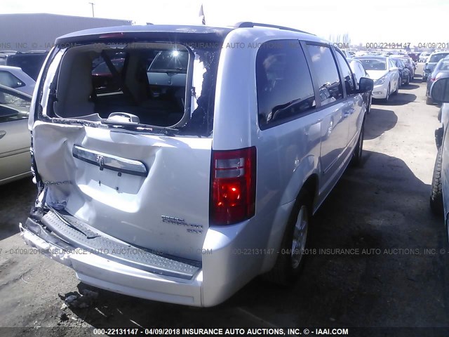 2D8HN54149R578644 - 2009 DODGE GRAND CARAVAN SXT SILVER photo 4