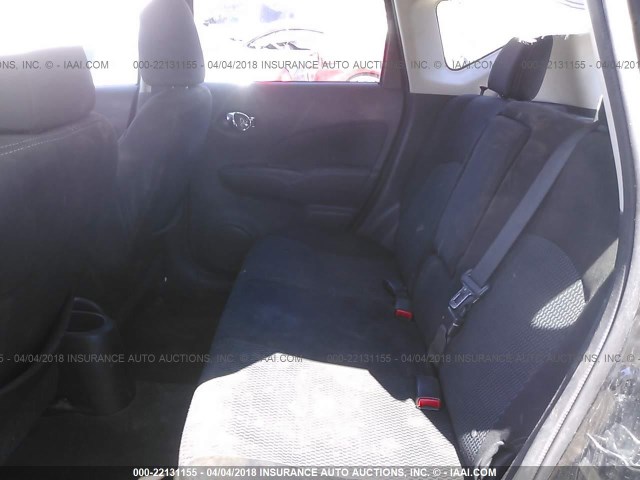 3N1CE2CP1EL400679 - 2014 NISSAN VERSA NOTE S/S PLUS/SV/SL BLACK photo 8