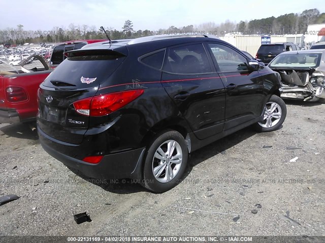 KM8JU3AC7DU759838 - 2013 HYUNDAI TUCSON GLS/LIMITED BLACK photo 4