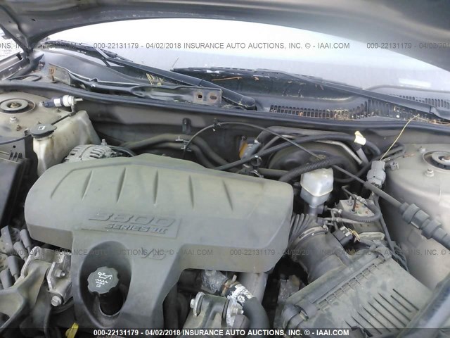 2G2WP552861236992 - 2006 PONTIAC GRAND PRIX BROWN photo 10