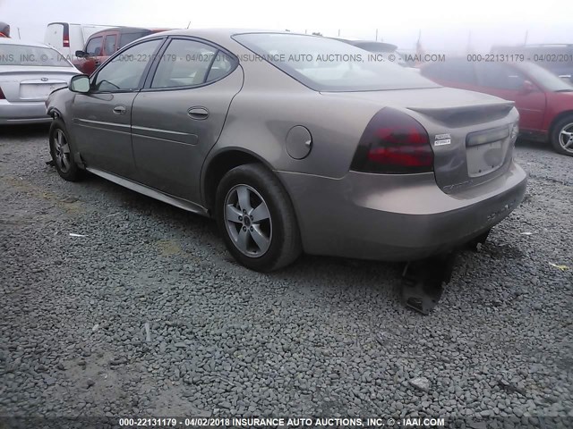 2G2WP552861236992 - 2006 PONTIAC GRAND PRIX BROWN photo 3
