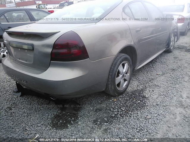 2G2WP552861236992 - 2006 PONTIAC GRAND PRIX BROWN photo 4
