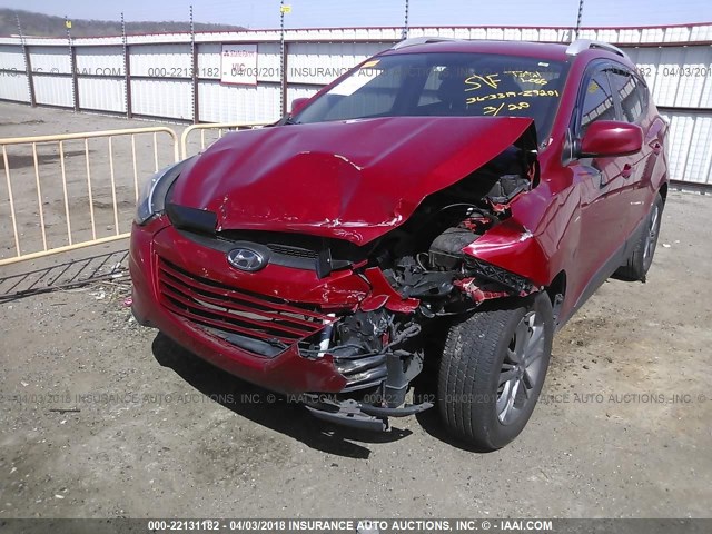 KM8JU3AG2FU986960 - 2015 HYUNDAI TUCSON LIMITED/SE RED photo 6