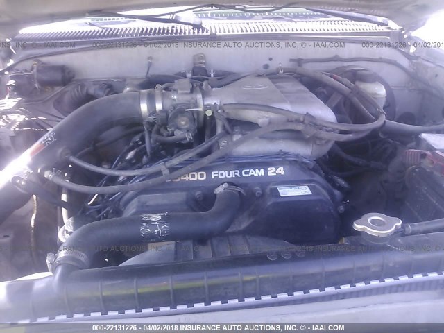 5TEGN92N24Z454401 - 2004 TOYOTA TACOMA DOUBLE CAB PRERUNNER SILVER photo 10