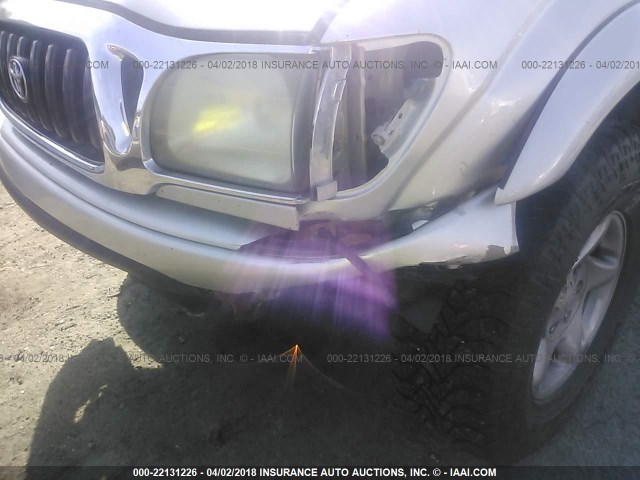 5TEGN92N24Z454401 - 2004 TOYOTA TACOMA DOUBLE CAB PRERUNNER SILVER photo 6