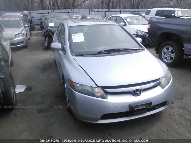 1HGFA16808L074864 - 2008 HONDA CIVIC EX SILVER photo 1