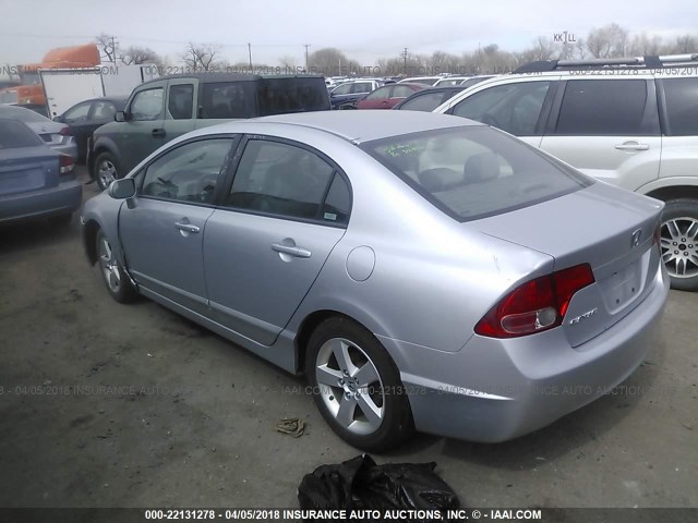 1HGFA16808L074864 - 2008 HONDA CIVIC EX SILVER photo 3