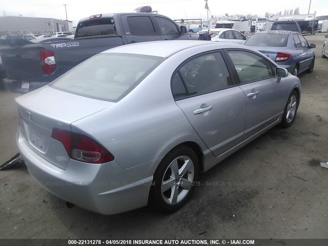 1HGFA16808L074864 - 2008 HONDA CIVIC EX SILVER photo 4