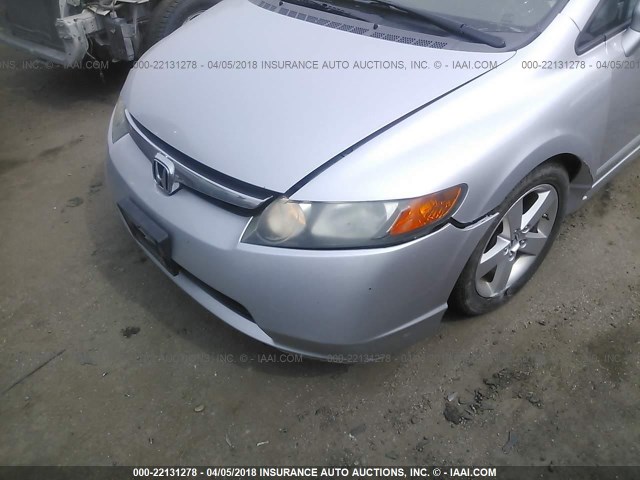 1HGFA16808L074864 - 2008 HONDA CIVIC EX SILVER photo 6