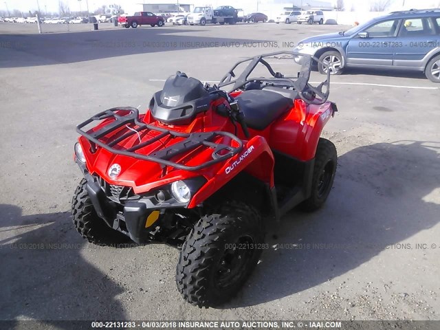 3JBLGAR22HJ003675 - 2017 CAN-AM OUTLANDER 450/450 DPS RED photo 2