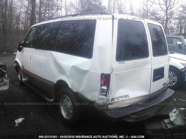 1GKDM19W21B515515 - 2001 GMC SAFARI XT WHITE photo 3