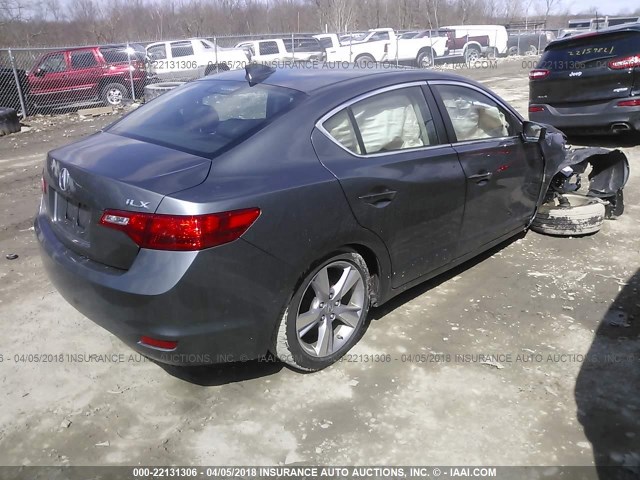 19VDE1F52EE001413 - 2014 ACURA ILX 20 PREMIUM GRAY photo 4