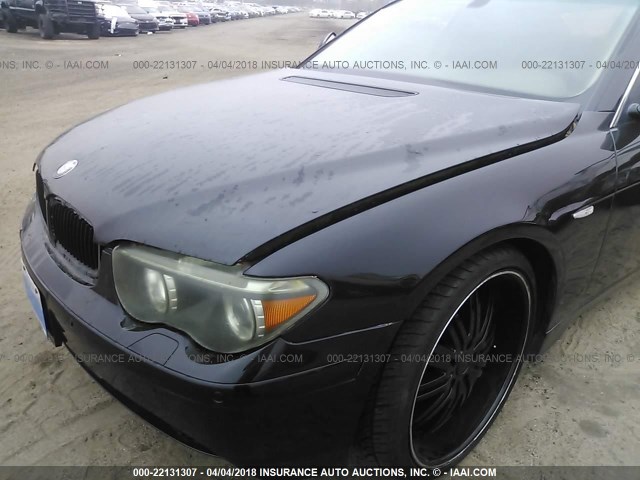 WBAGL63432DP61105 - 2002 BMW 745 I BLACK photo 6