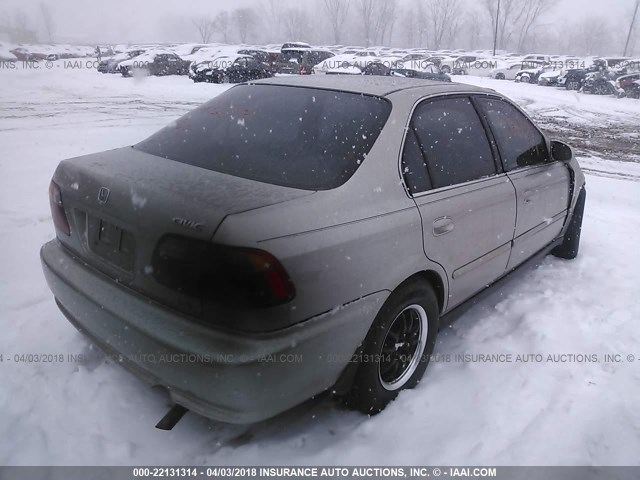 1HGEJ864XYL033157 - 2000 HONDA CIVIC EX TAN photo 4