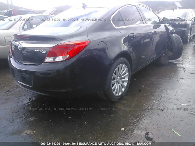 W04GP5EC4B1050109 - 2011 BUICK REGAL CXL BLACK photo 4