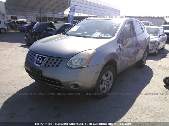 JN8AS58T39W045460 - 2009 NISSAN ROGUE S/SL GOLD photo 2