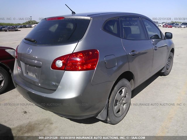 JN8AS58T39W045460 - 2009 NISSAN ROGUE S/SL GOLD photo 4