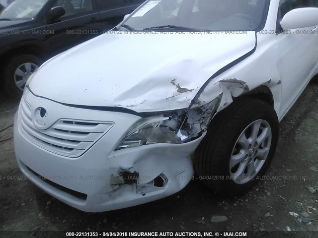 4T1BE46K17U605167 - 2007 TOYOTA CAMRY NEW GENERAT CE/LE/XLE/SE WHITE photo 6