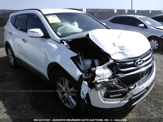 5XYZU3LA6DG024224 - 2013 HYUNDAI SANTA FE SPORT  WHITE photo 1