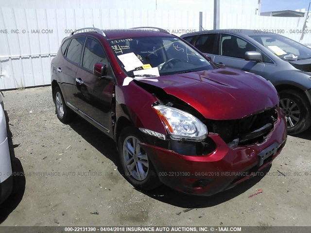 JN8AS5MT6CW294882 - 2012 NISSAN ROGUE S/SV RED photo 1