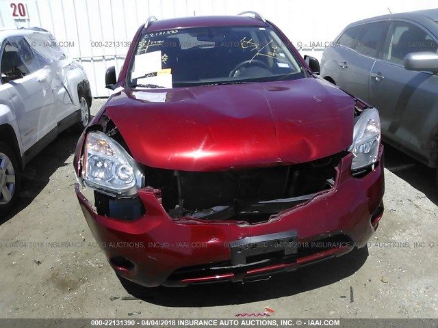 JN8AS5MT6CW294882 - 2012 NISSAN ROGUE S/SV RED photo 6