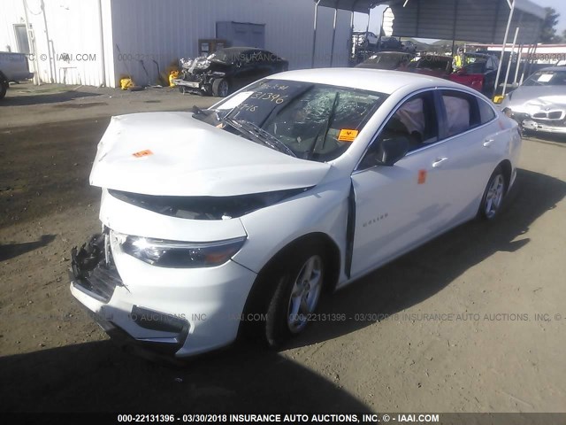 1G1ZB5ST8HF133936 - 2017 CHEVROLET MALIBU LS 白色 照片 2