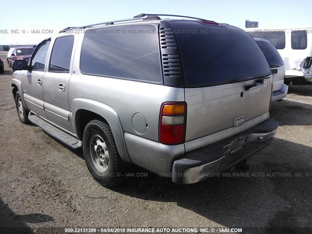 3GNEC16T21G114543 - 2001 CHEVROLET SUBURBAN C1500 BROWN photo 3