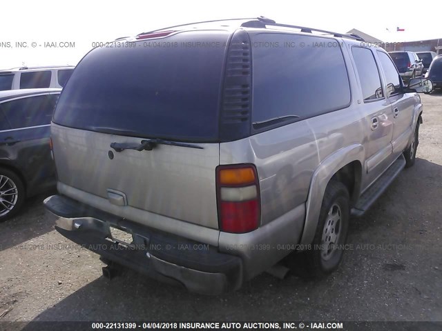 3GNEC16T21G114543 - 2001 CHEVROLET SUBURBAN C1500 BROWN photo 4