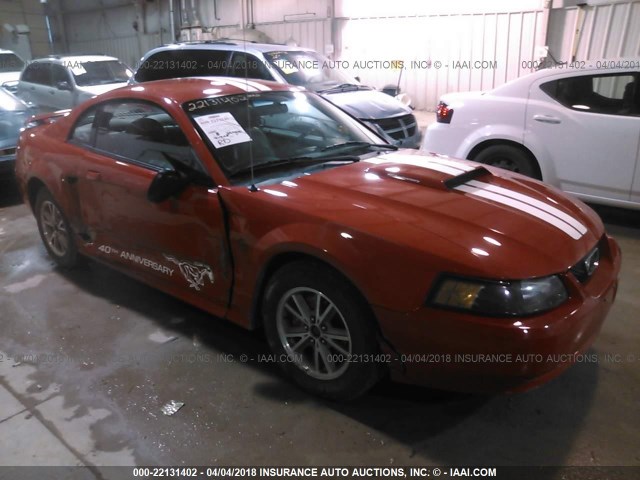 1FAFP42X64F129361 - 2004 FORD MUSTANG GT RED photo 1