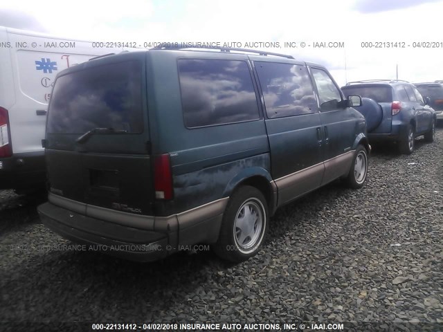 1GKDM19W5VB517555 - 1997 GMC SAFARI XT GREEN photo 4