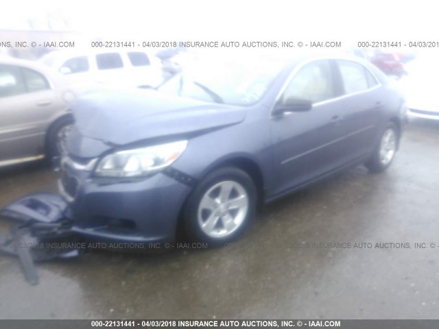 1G11B5SLXEF262124 - 2014 CHEVROLET MALIBU LS BLUE photo 2
