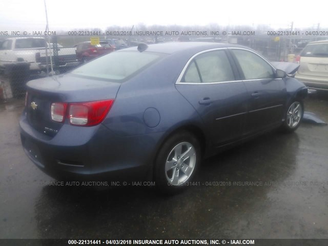 1G11B5SLXEF262124 - 2014 CHEVROLET MALIBU LS BLUE photo 4