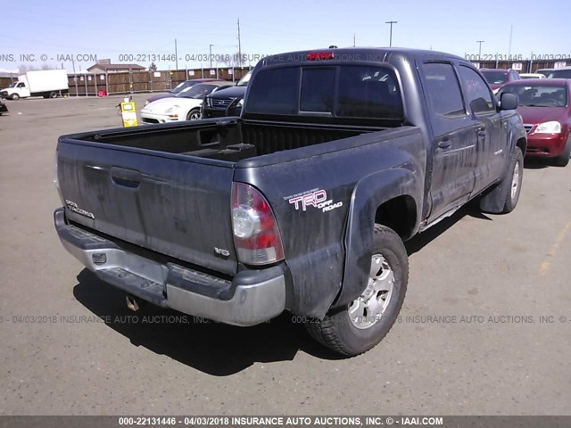 3TMLU4EN9BM077186 - 2011 TOYOTA TACOMA DOUBLE CAB ვერცხლისფერი ფოტო 6