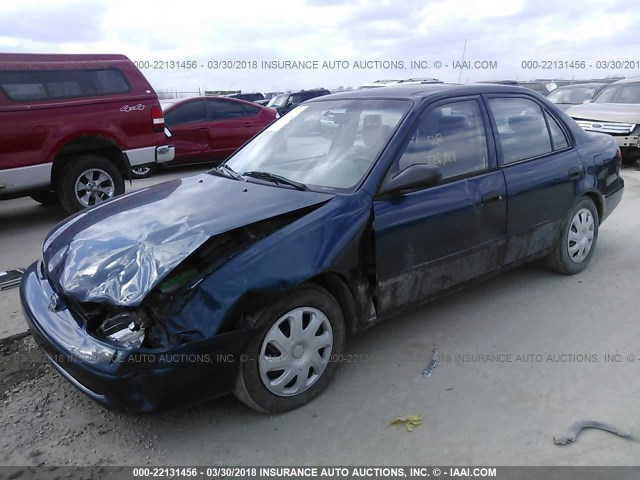 1Y1SK54841Z437718 - 2001 CHEVROLET GEO PRIZM LSI BLUE photo 2