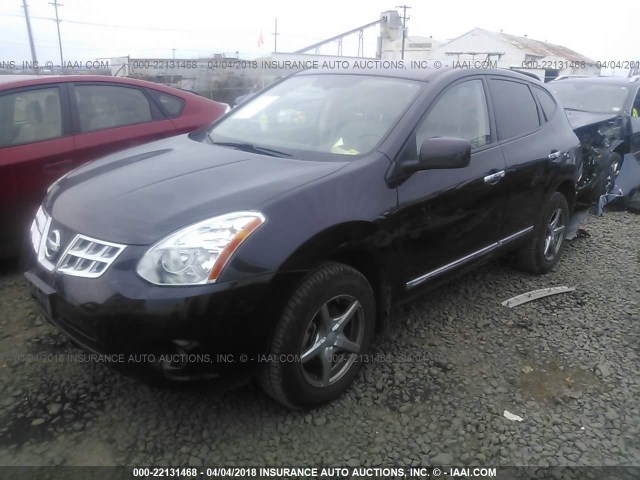 JN8AS5MV3DW665435 - 2013 NISSAN ROGUE S/SV 紫色 照片 2