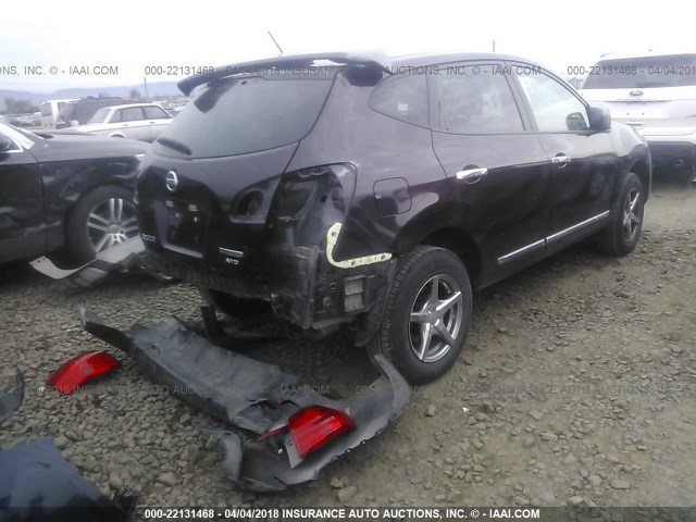 JN8AS5MV3DW665435 - 2013 NISSAN ROGUE S/SV 紫色 照片 4