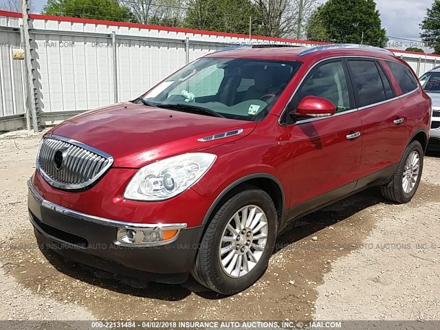 5GAKRCED8CJ225746 - 2012 BUICK ENCLAVE RED photo 2