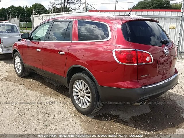 5GAKRCED8CJ225746 - 2012 BUICK ENCLAVE RED photo 3