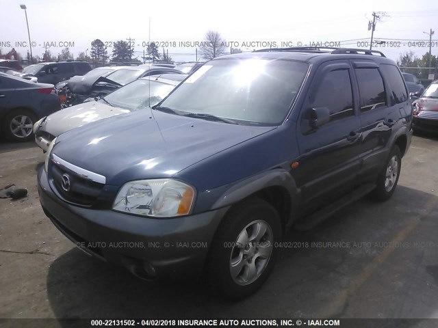 4F2CZ96103KM35925 - 2003 MAZDA TRIBUTE ES Dark Blue photo 2