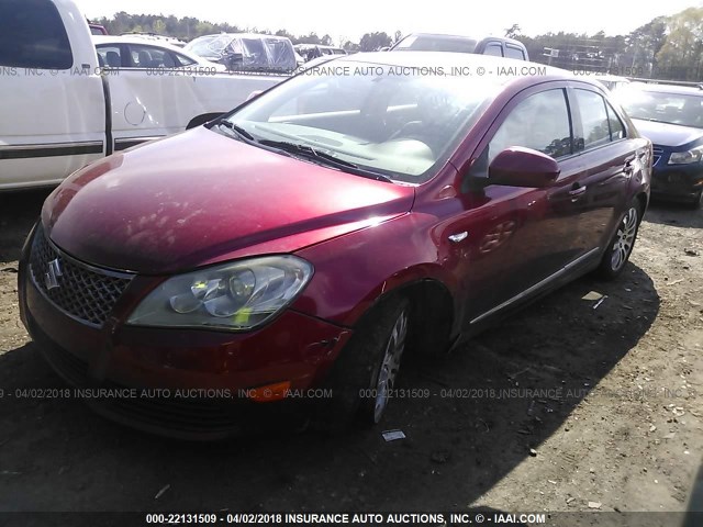 JS2RE9A33D6100088 - 2013 SUZUKI KIZASHI SE RED photo 2