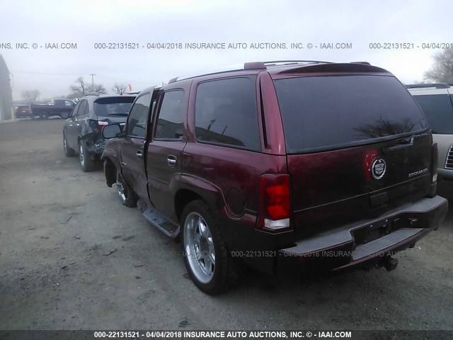 1GYEK63N82R190164 - 2002 CADILLAC ESCALADE LUXURY წითელი ფოტო 3