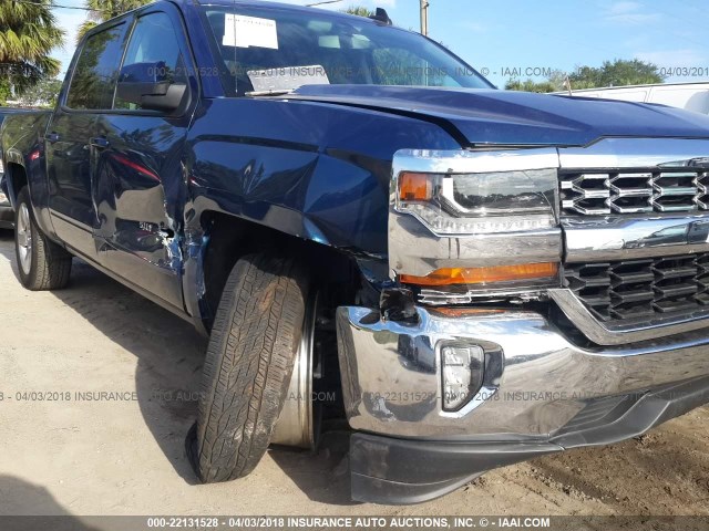 3GCPCREC7HG418964 - 2017 CHEVROLET SILVERADO C1500 LT BLUE photo 6