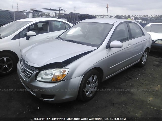 KNAFE222895663898 - 2009 KIA SPECTRA EX/LX/SX SILVER photo 2