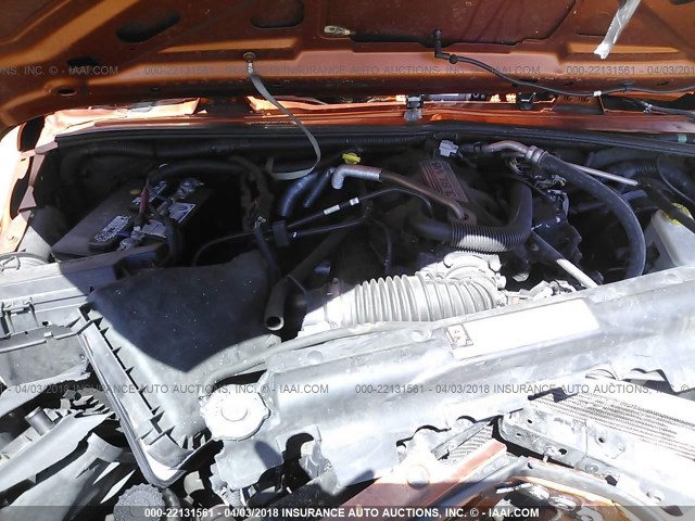 1J4AA2D16AL208961 - 2010 JEEP WRANGLER SPORT برتقالي صورة 10